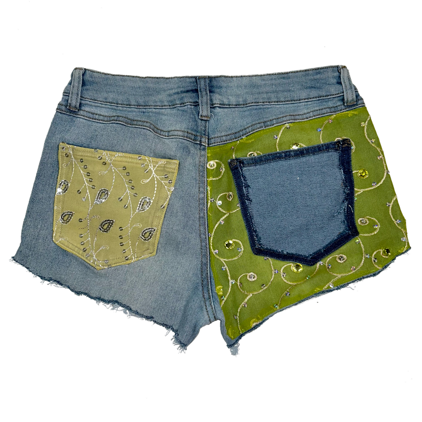 “JADE” Embellished Mini Shorts