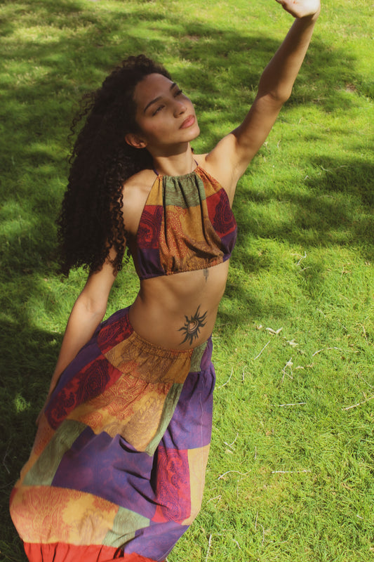 “MAGELLANICA” Backless Halter Top